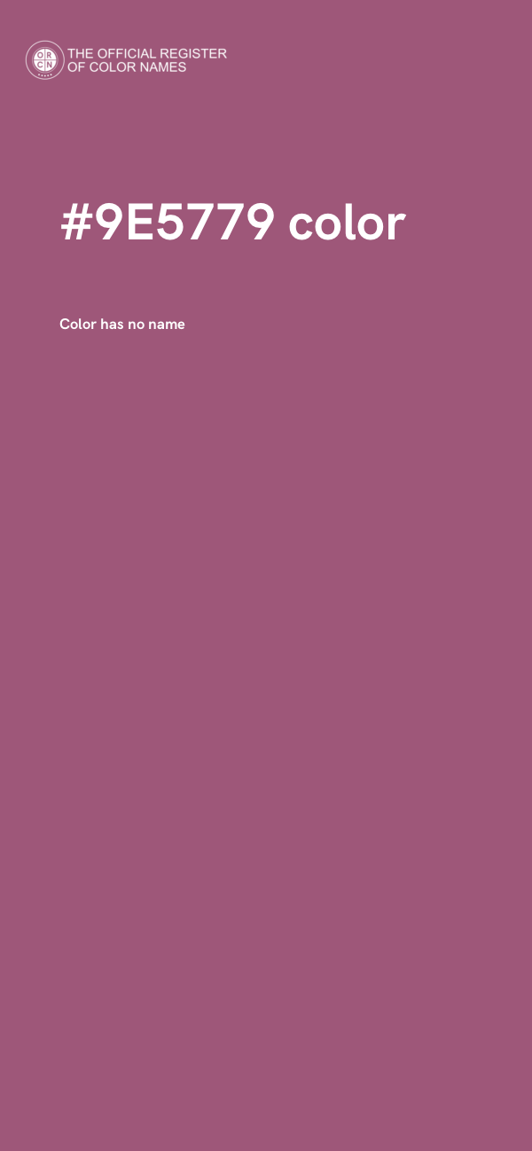 #9E5779 color image