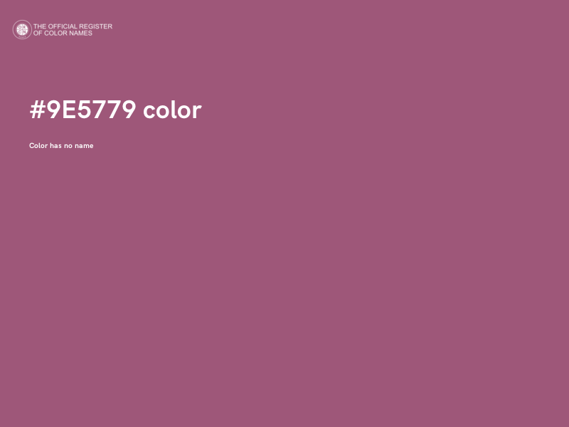 #9E5779 color image