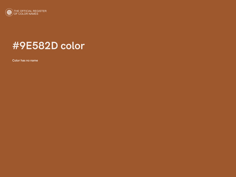 #9E582D color image