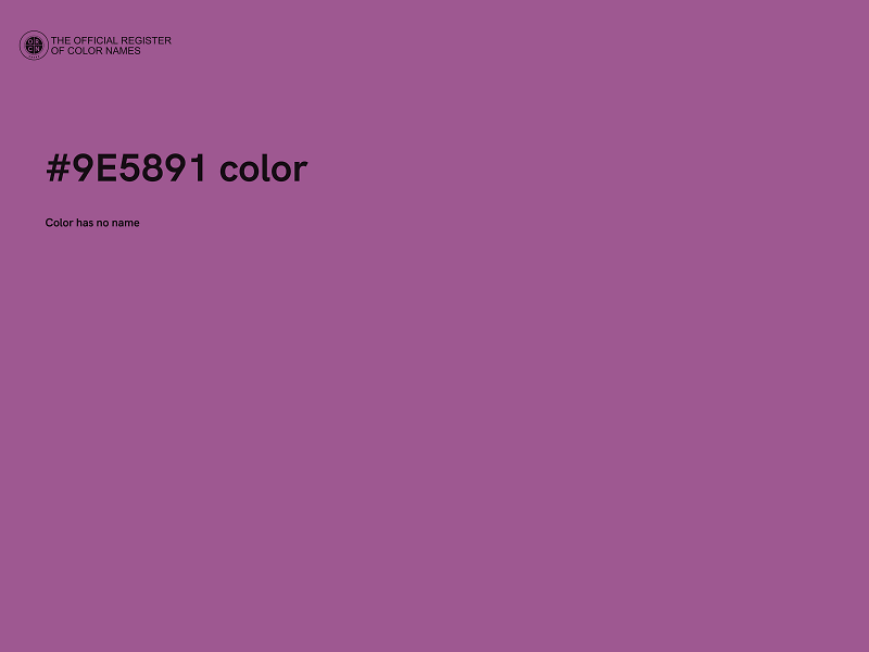 #9E5891 color image