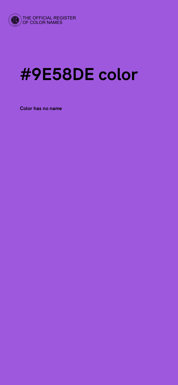 #9E58DE color image