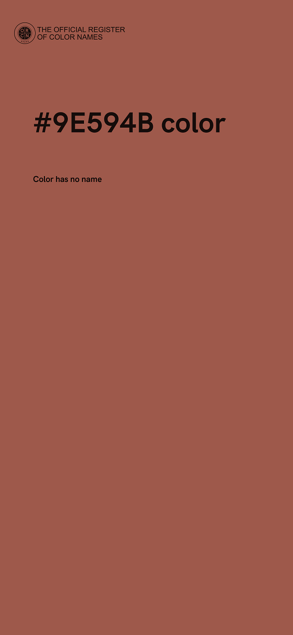 #9E594B color image