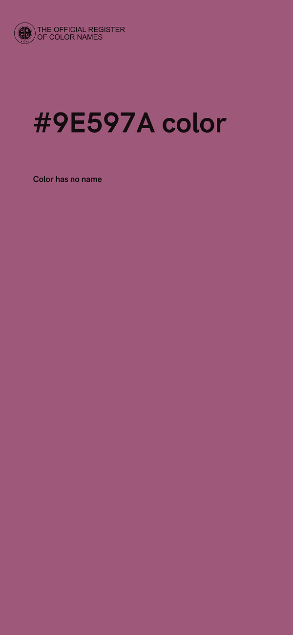 #9E597A color image