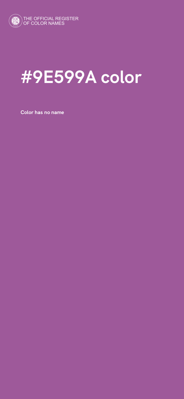#9E599A color image