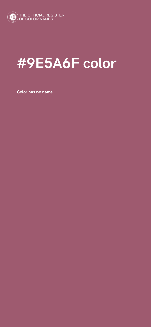 #9E5A6F color image