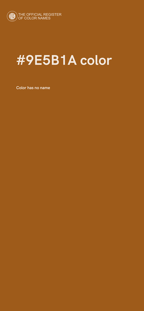 #9E5B1A color image