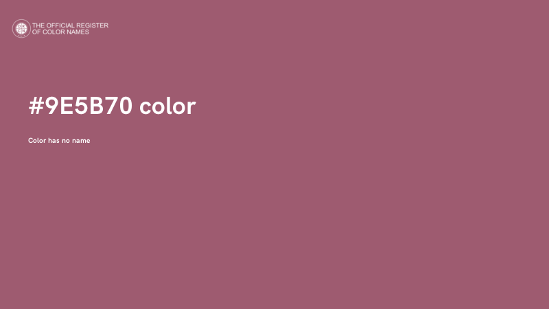 #9E5B70 color image