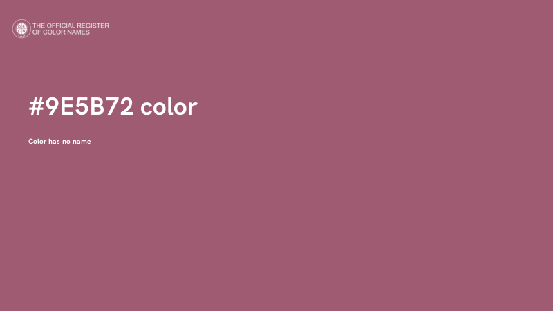 #9E5B72 color image