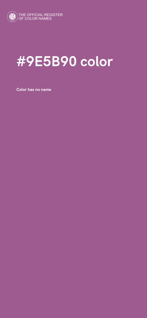 #9E5B90 color image