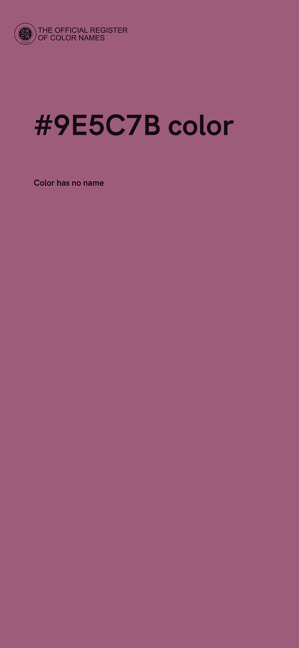 #9E5C7B color image