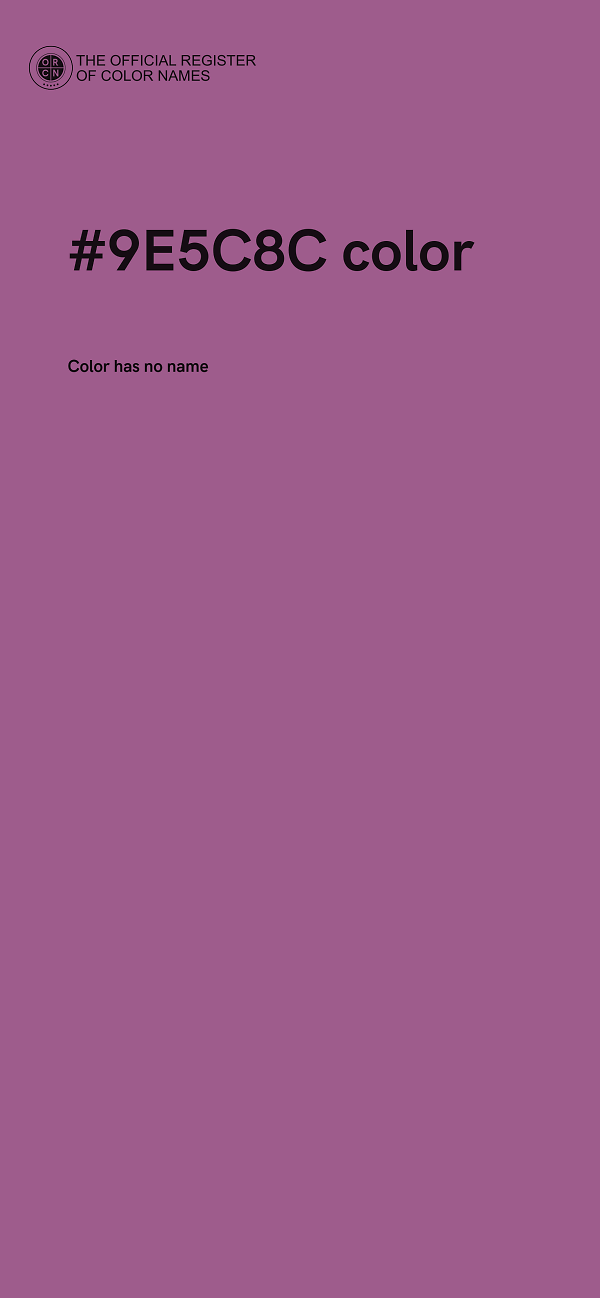#9E5C8C color image