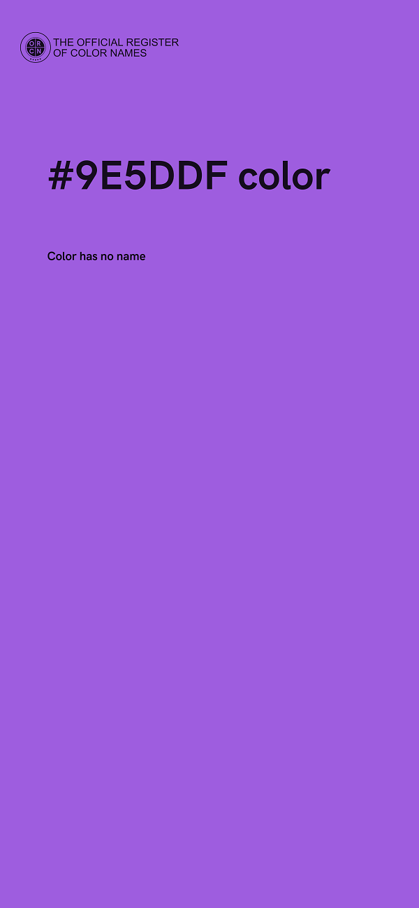 #9E5DDF color image