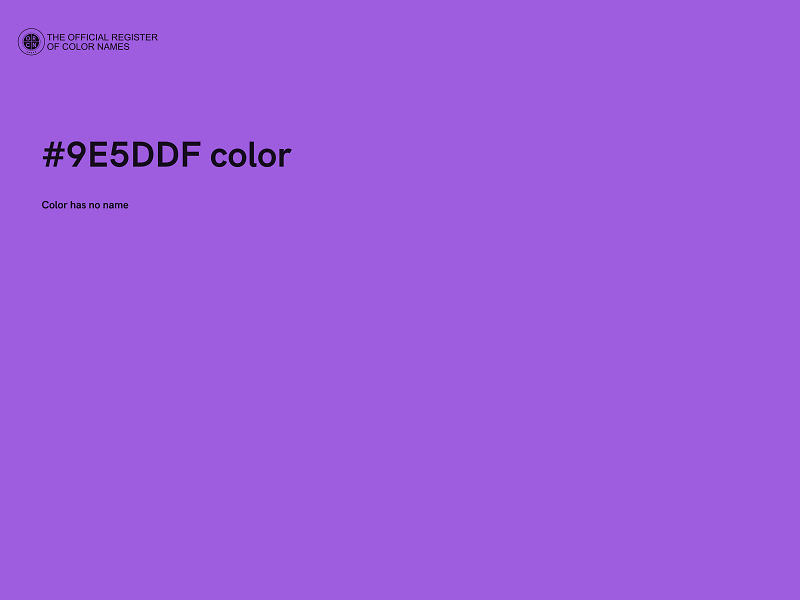 #9E5DDF color image