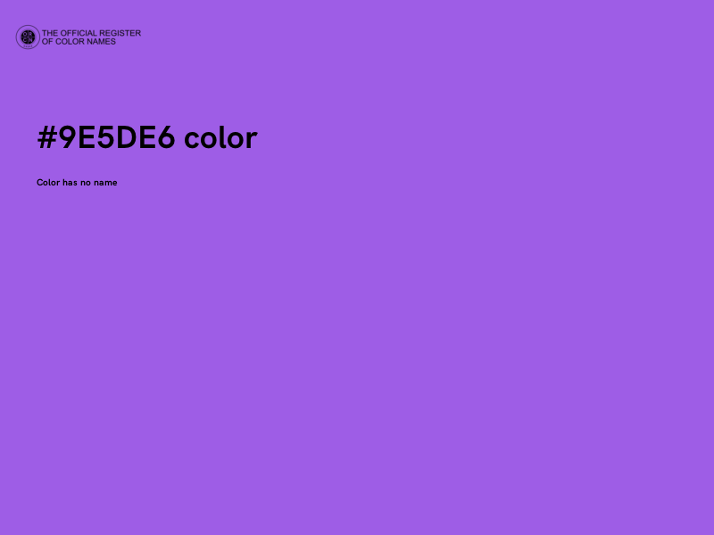 #9E5DE6 color image