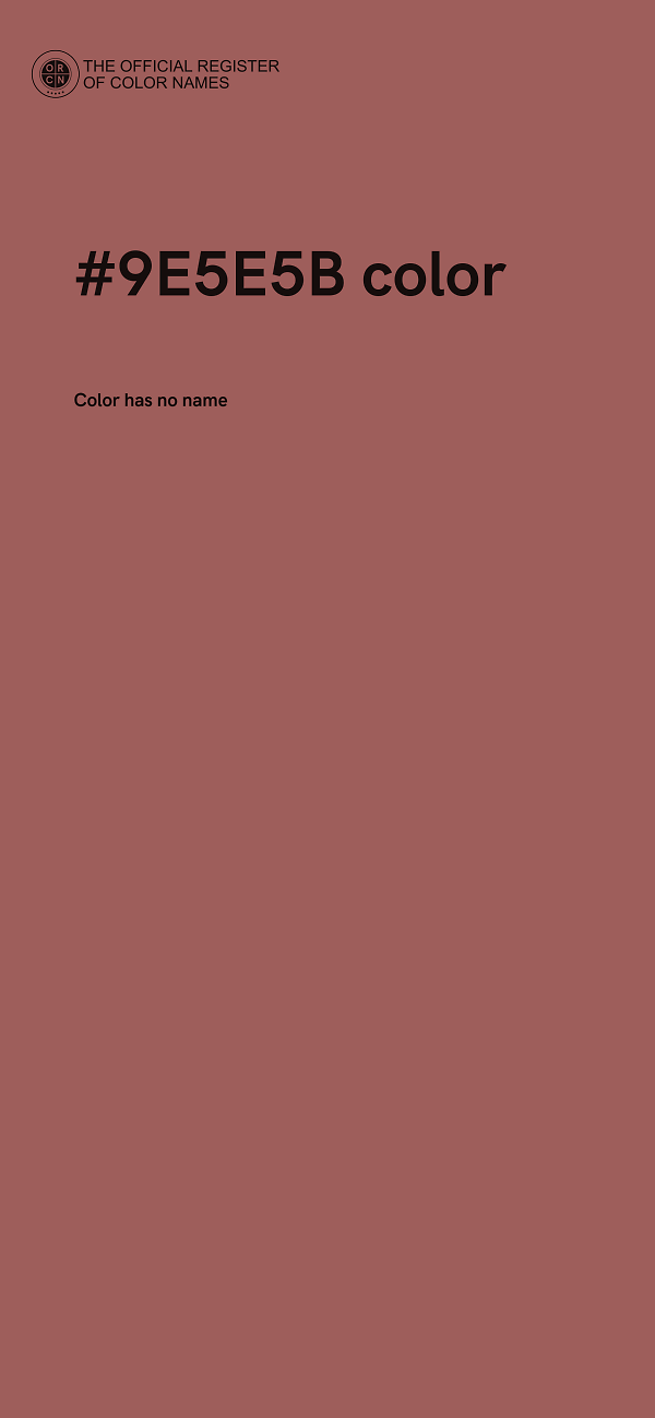 #9E5E5B color image
