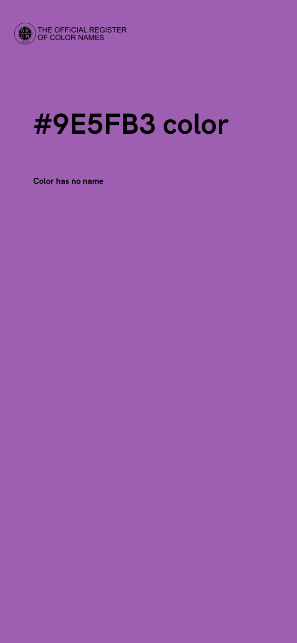 #9E5FB3 color image