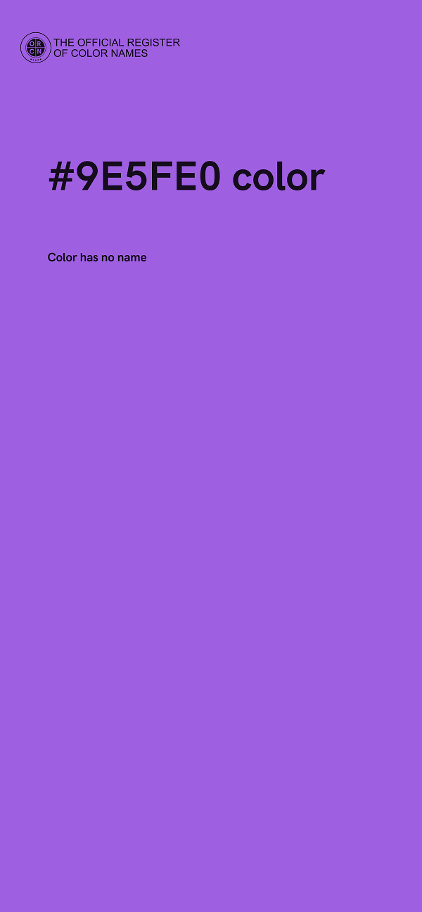 #9E5FE0 color image