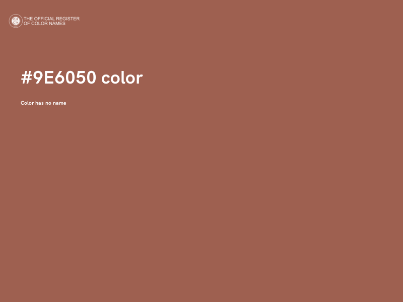 #9E6050 color image
