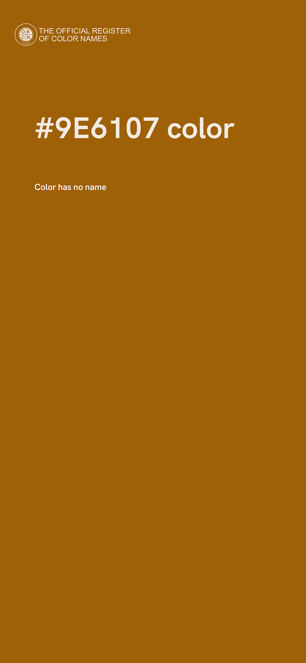 #9E6107 color image