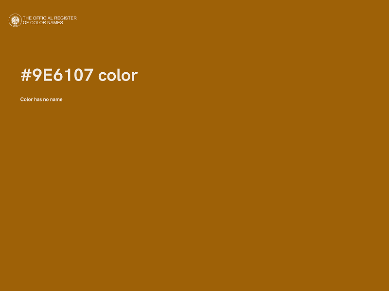 #9E6107 color image