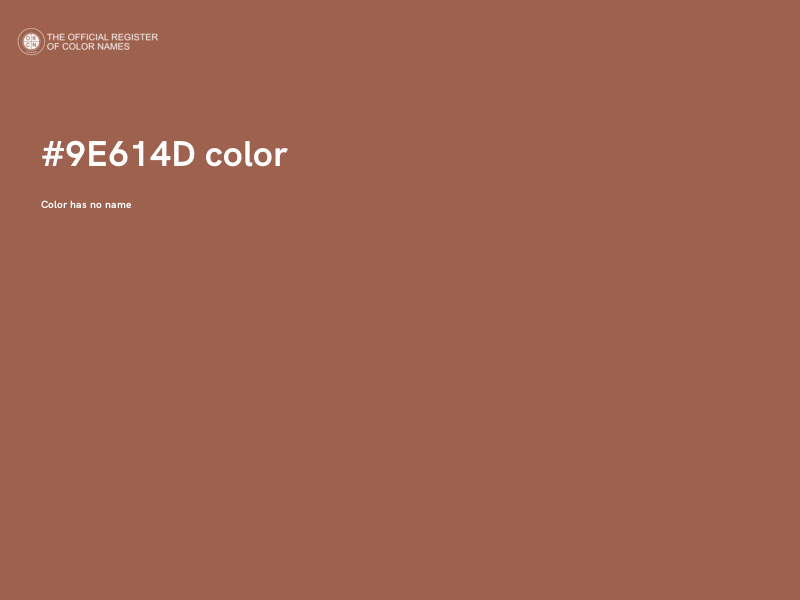 #9E614D color image