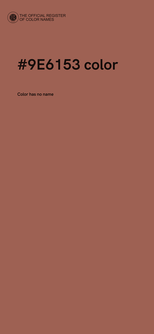 #9E6153 color image