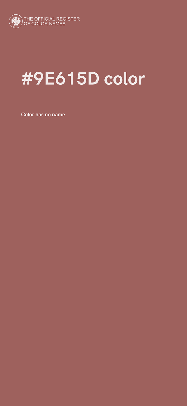 #9E615D color image