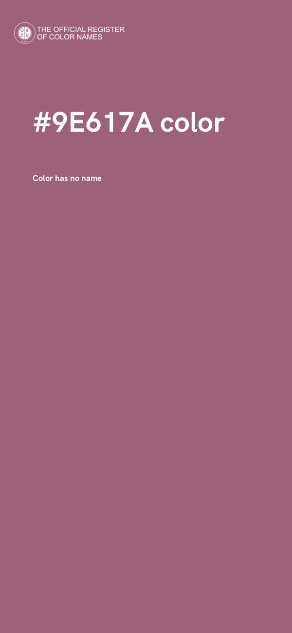 #9E617A color image