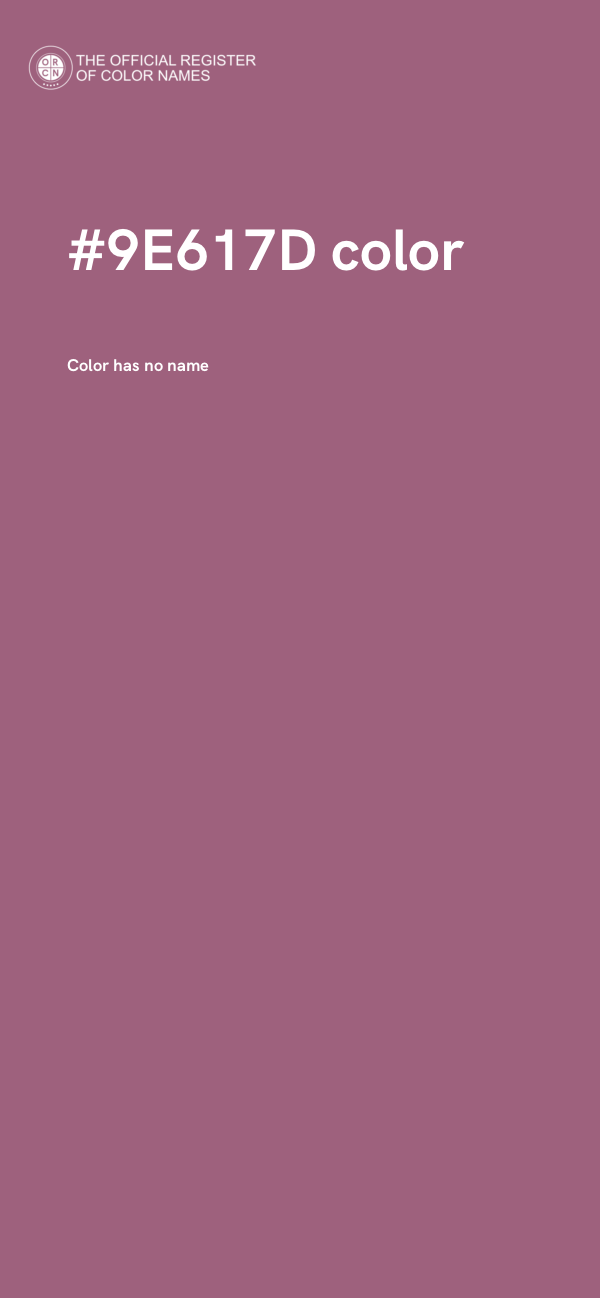 #9E617D color image