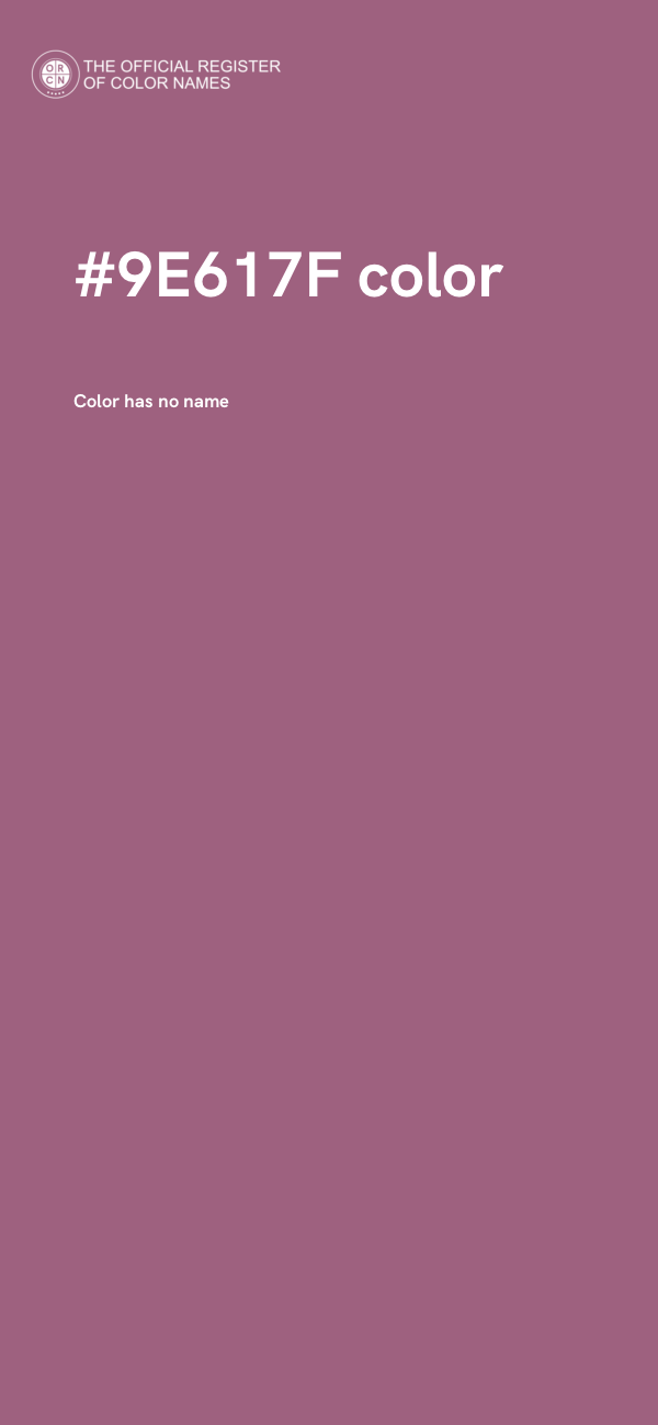 #9E617F color image