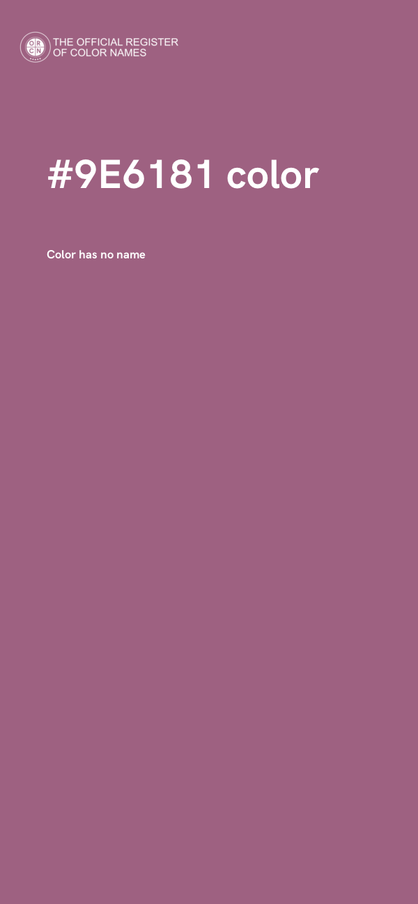 #9E6181 color image