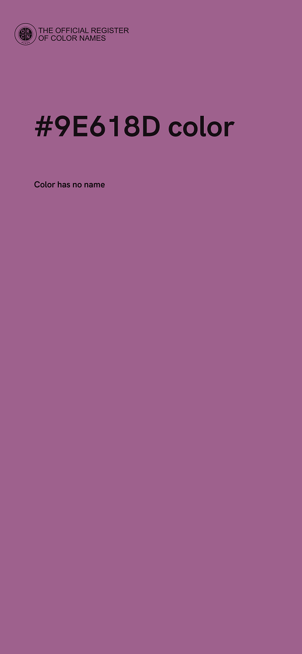 #9E618D color image
