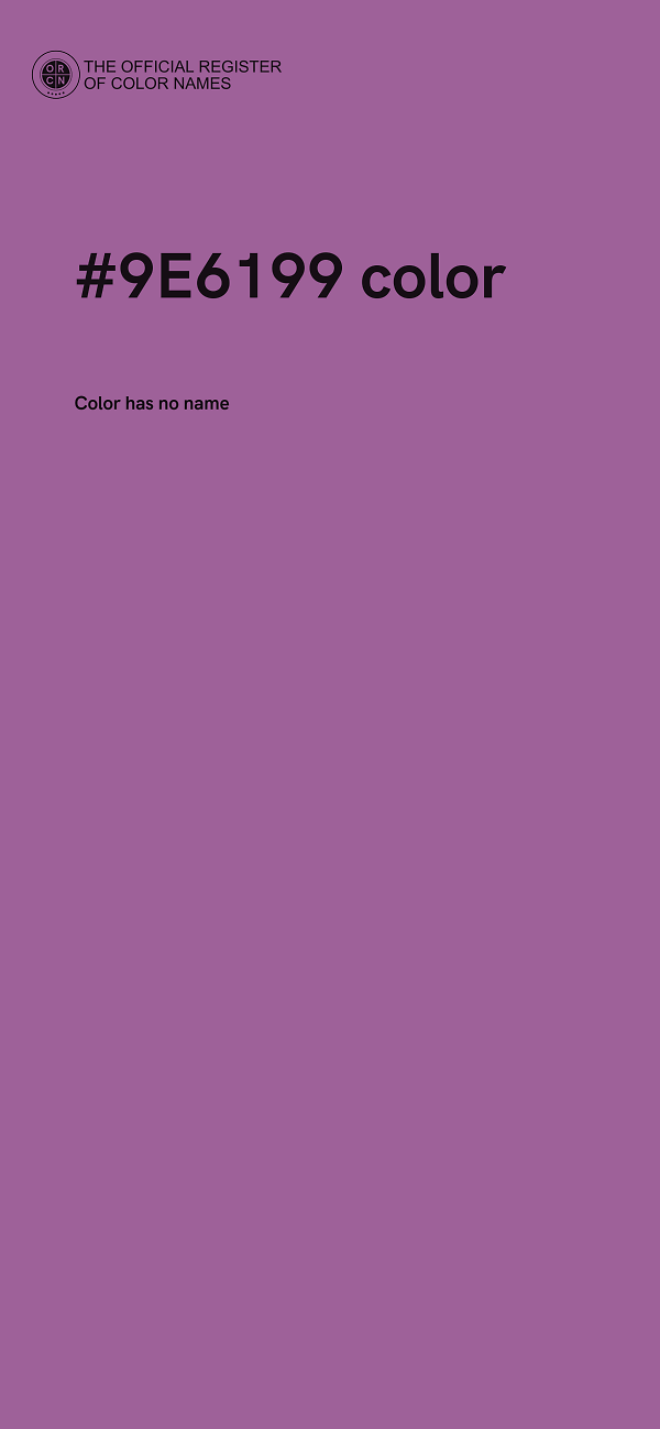 #9E6199 color image