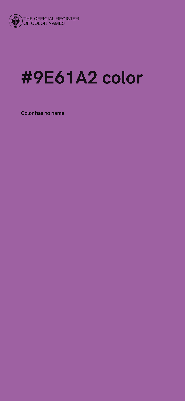 #9E61A2 color image