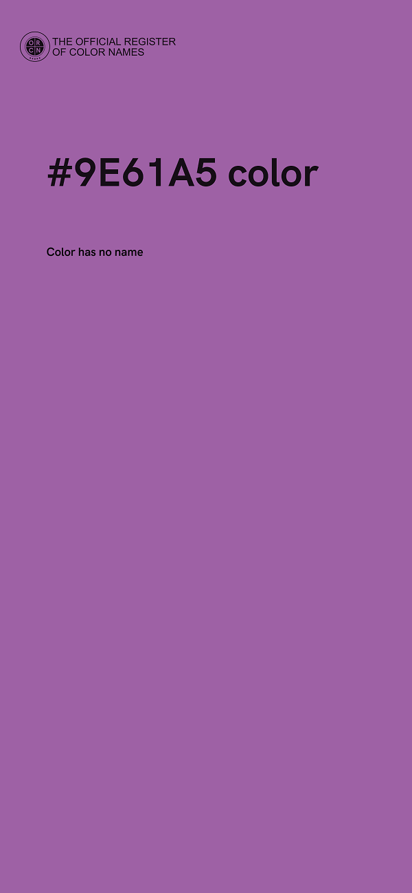#9E61A5 color image