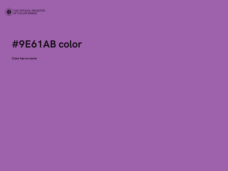 #9E61AB color image