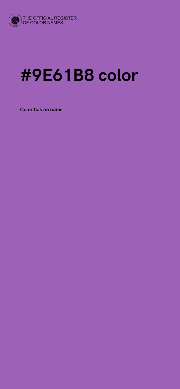 #9E61B8 color image