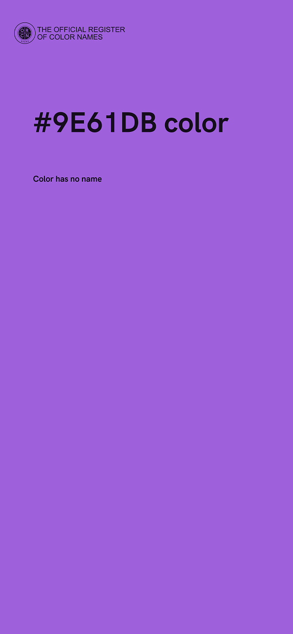 #9E61DB color image