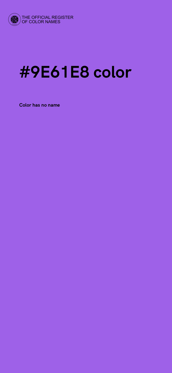 #9E61E8 color image