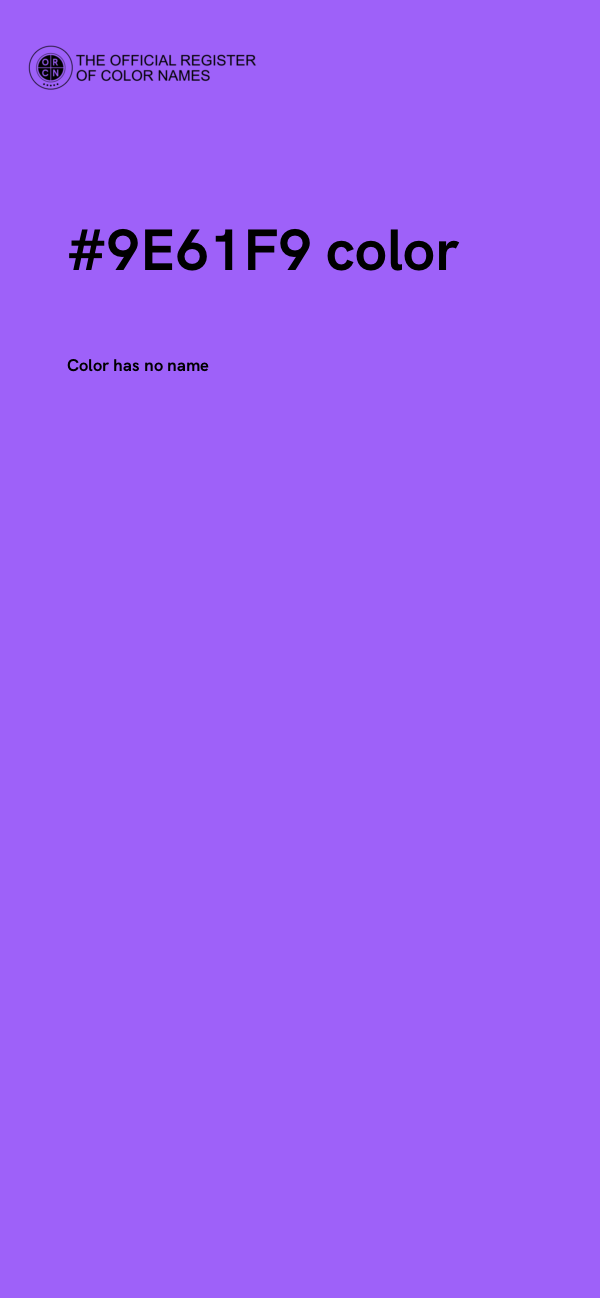 #9E61F9 color image