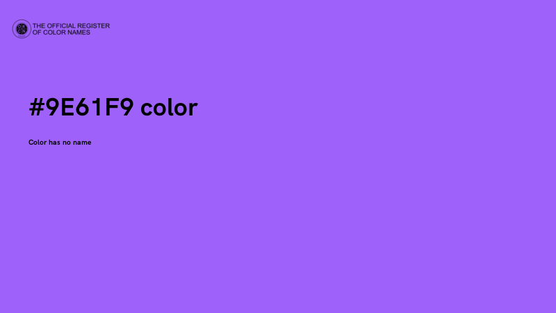 #9E61F9 color image