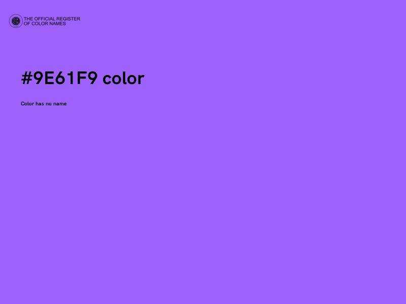 #9E61F9 color image