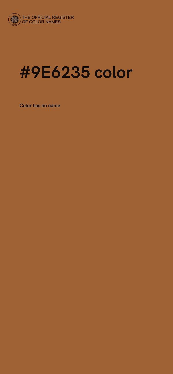 #9E6235 color image