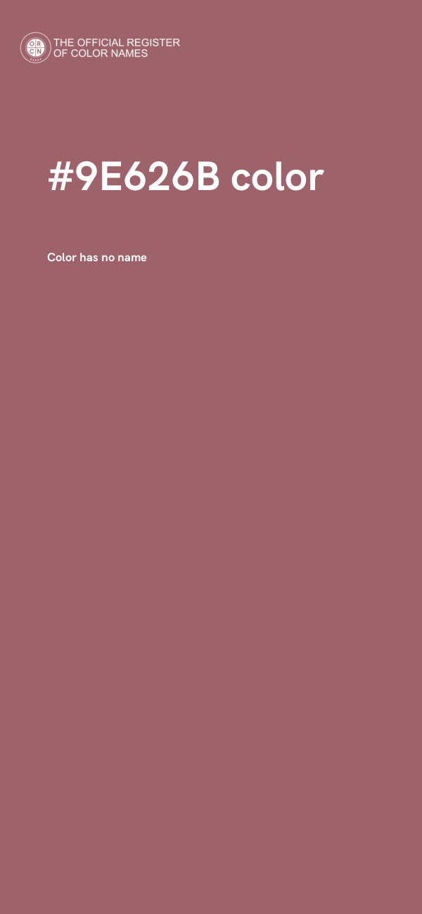 #9E626B color image