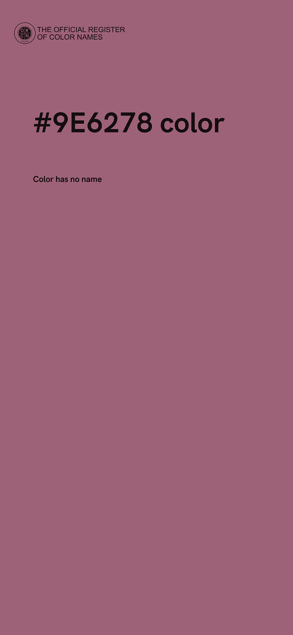 #9E6278 color image