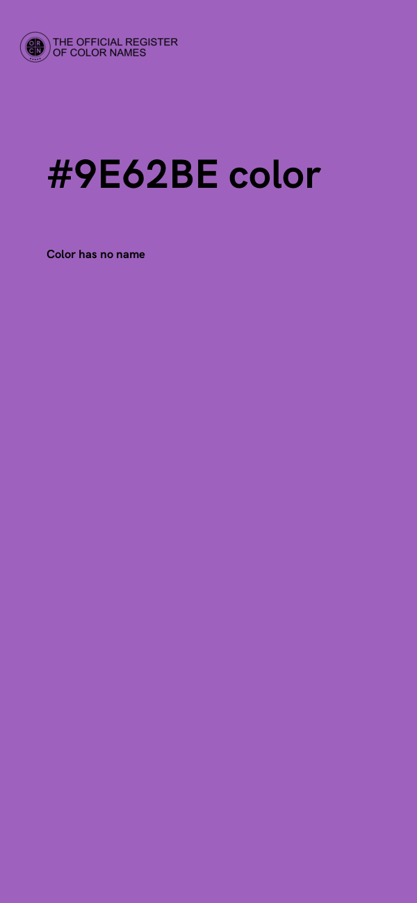 #9E62BE color image