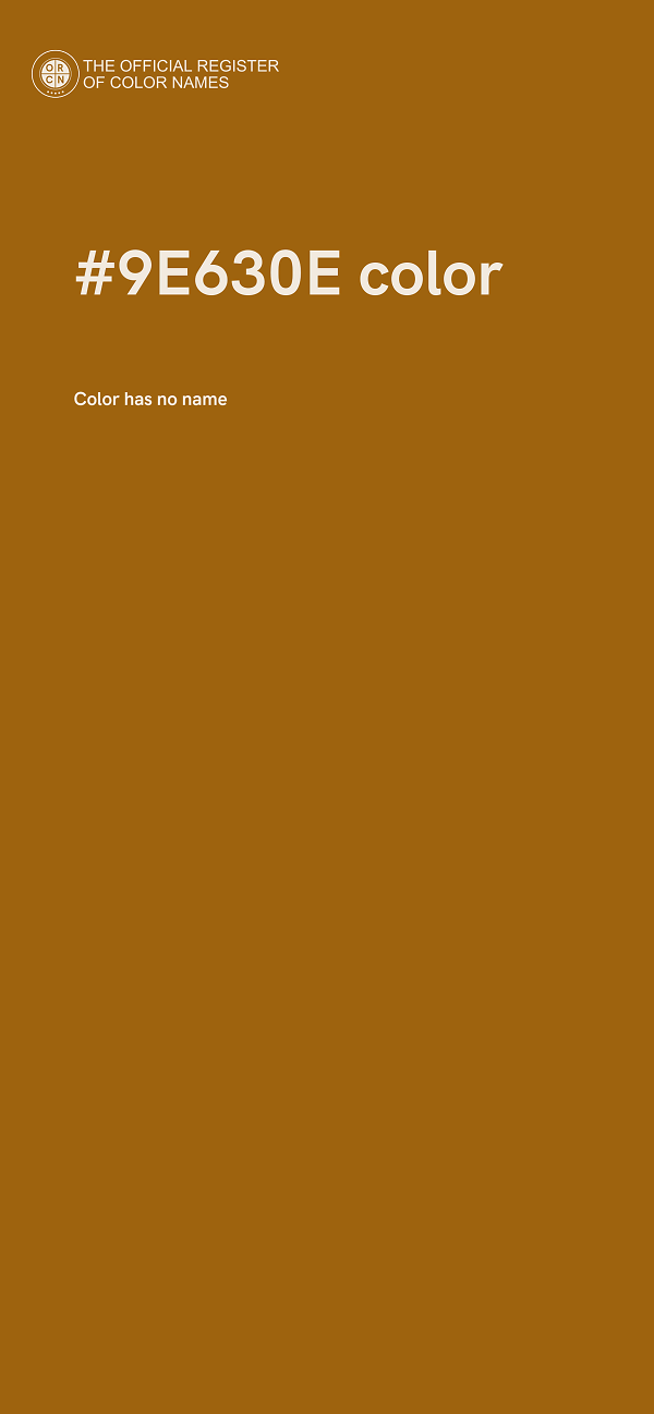 #9E630E color image