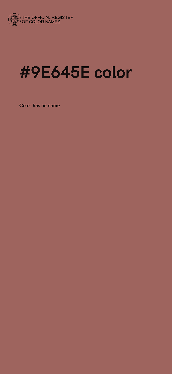 #9E645E color image