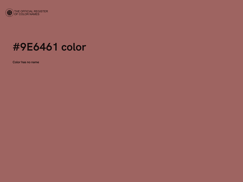 #9E6461 color image