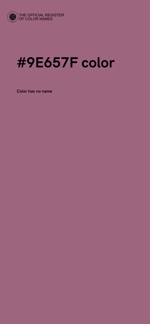 #9E657F color image